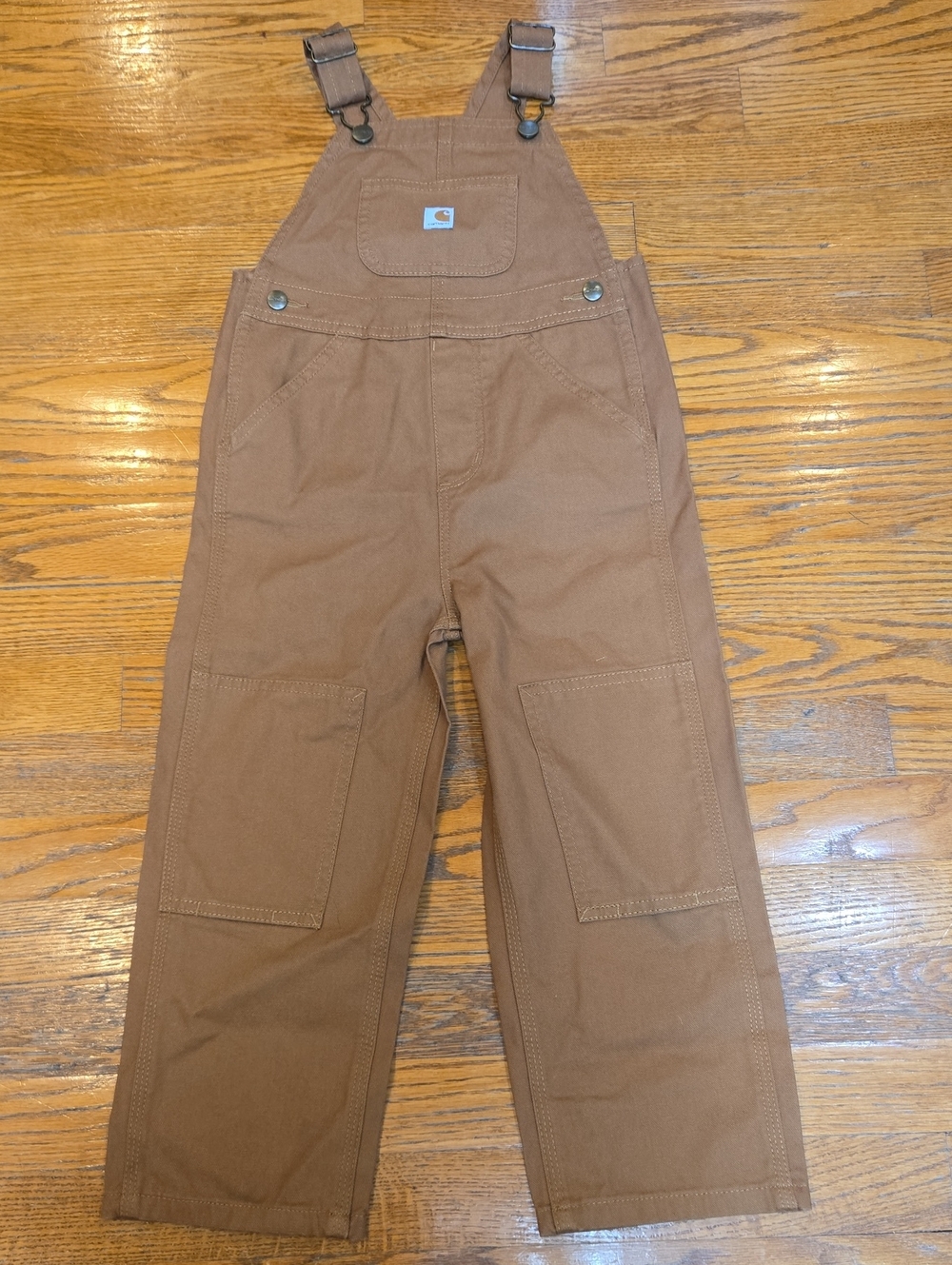 NWOT Carhartt Tan Kids' Canvas Overalls, 4T